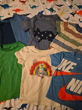 (6) 3T Tee Shirts For Boys, An Assortment Of Brands And Fun Colors!